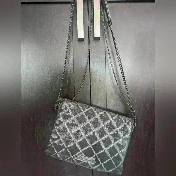 BCBGeneration by Max Azria Metallic Chain Cross Body Purse - Picture 12 of 12